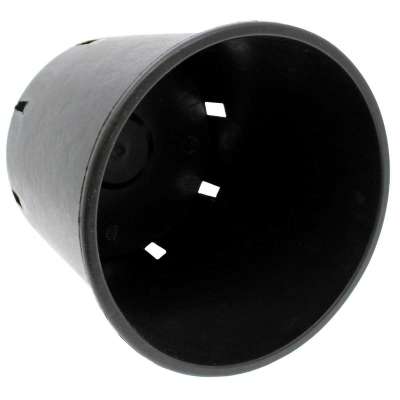 Pot rond de 10 litres noir - 24 x 24cm Profile Picture
