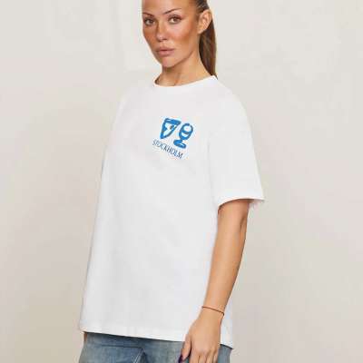 House of Savoj Pizzeria Stockholm Oversized Tee – Unisex Crisp White Profile Picture